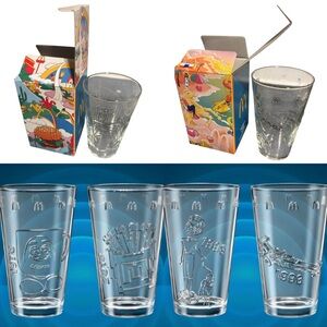 Set of Two Collectible McDonalds Drinkware. Grimace & Barbie/Hot Wheels